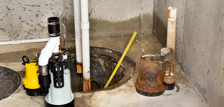 Installing Sump Pump in Finished Basement in Federal Way, WA